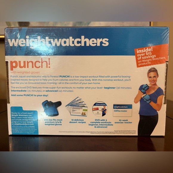 Weight Watchers Punch Workout Kit with Blue Accents - Picture 2 of 5